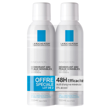 D&eacute;odorant physiologique 24h La Roche-Posay - lot de 2 sprays de 150 ml