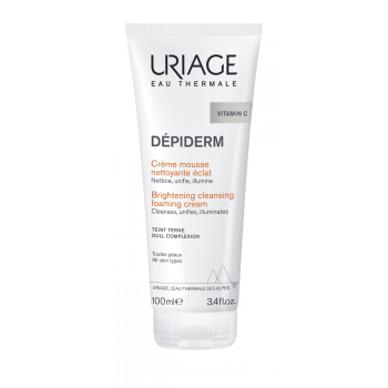 D&eacute;piderm cr&egrave;me mousse nettoyante &eacute;clat Uriage - tube de 100 ml