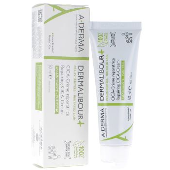 Dermalibour+ cica - cr&egrave;me r&eacute;paratrice assainissante  Aderma - tube de 50 ml