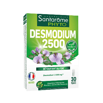 Desmodium 2500 D&eacute;toxifiant du foie Santar&ocirc;me Phyto - bo&icirc;te de 30 g&eacute;lules