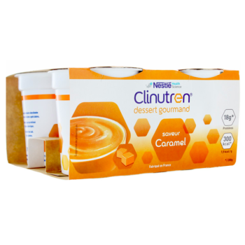 Dessert gourmand saveur caramel clinutren Nestl&eacute; - lot de 4x200g