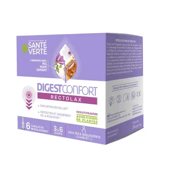 DigestConfort rectolax Sant&eacute; Verte - boite de 6 canules de microlavement