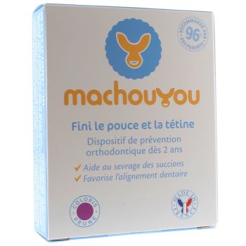 Dispositif 1&egrave;re Dentition Sevrage des Succions - Couleur : Prune Machouyou - 1 dispositif