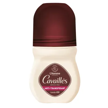 D&eacute;odorant Absorb+ homme 48H Rog&eacute; Cavaill&egrave;s - roll-on de 50 ml