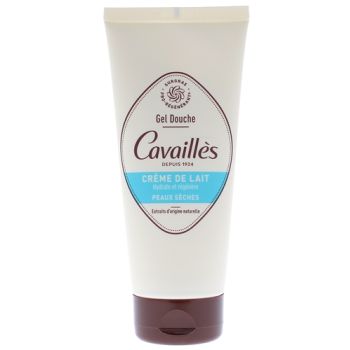 Gel douche cr&egrave;me de lait peaux s&egrave;ches Rog&eacute; Cavaill&egrave;s - tube de 200 ml