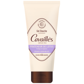 Gel douche surgras peaux sensibles fra&icirc;cheur de lotus Rog&eacute; Cavaill&egrave;s - tube de 200 ml