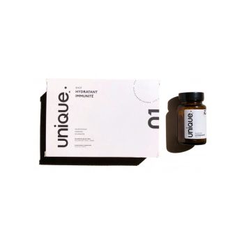 Duo hydratation & immunit&eacute; Unique - bo&icirc;te de 30 ampoules + 30 boosters hydratants