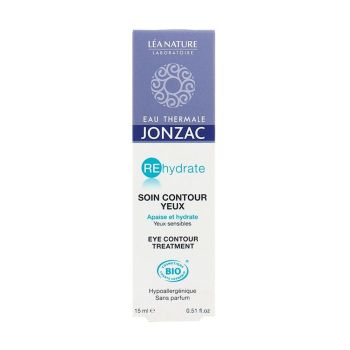 Eau Thermale Jonzac Soin contour yeux bio REhydrate L&eacute;a Nature - tube de 15 ml