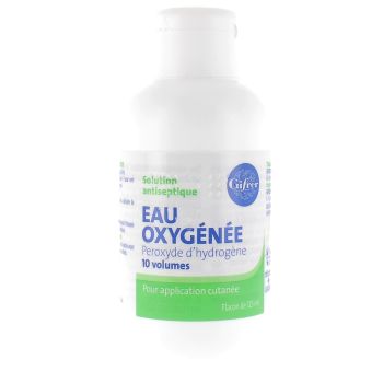 Eau oxyg&eacute;n&eacute;e 10 volumes Gifrer - Flacon de 125 ml