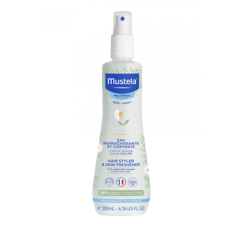 Eau rafra&icirc;chissante et coiffante Mustela - spray de 200 ml