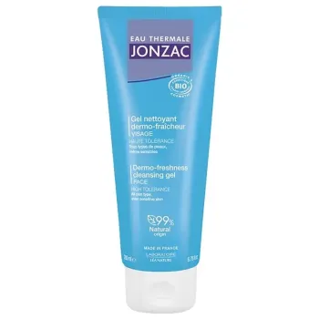 Gel nettoyant dermo-fra&icirc;cheur Eau thermale Jonzac - tube de 200 ml
