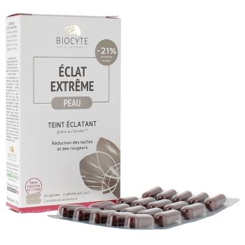 Eclat extr&ecirc;me Peau Biocyte - bo&icirc;te de 40 g&eacute;lules