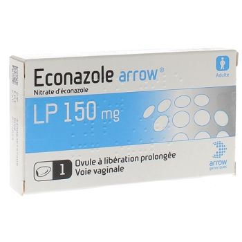 Econazole 150 mg Arrow - bo&icirc;te de 1 ovule &agrave; lib&eacute;ration prolong&eacute;e