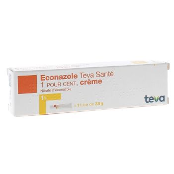 Econazole cr&egrave;me 1% Teva - tube de 30g