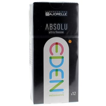 Eden Pr&eacute;servatifs Absolu ultra-finesse Laboratoire Majorelle - bo&icirc;te de 12 pr&eacute;servatifs