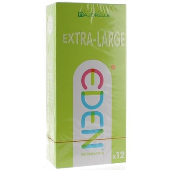 Eden Pr&eacute;servatifs extra-larges lubrifi&eacute;s Laboratoire Majorelle - bo&icirc;te de 12 pr&eacute;servatifs