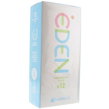 Eden Preservatifs fins Laboratoire Majorelle - bo&icirc;te de 12 pr&eacute;servatifs