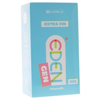 Eden Pr&eacute;servatifs extra-fins en latex Laboratoire Majorelle - bo&icirc;te de 24 pr&eacute;servatifs