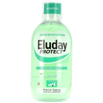 Eluday Protect bain de bouche protection compl&egrave;te Pierre Fabre - flacon de 500 ml