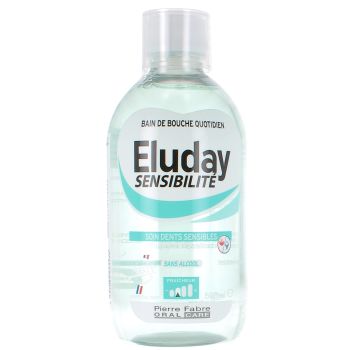 Eluday Sensibilit&eacute; Bain de bouche Pierre Fabre - flacon de 500 ml + gobelet doseur