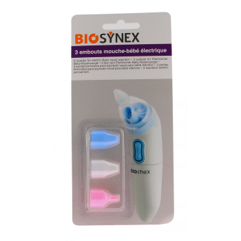 Embout mouche-b&eacute;b&eacute; &eacute;lectrique Biosynex - 3 embouts