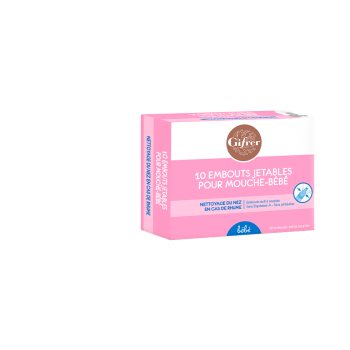 Embouts jetables pour mouche-b&eacute;b&eacute; Gifrer - bo&icirc;te de 10 embouts jetables