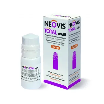Neovis total multi &Eacute;mulsion ophtalmique lubrifiante Horus pharma - flacon de 15 ml