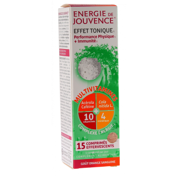 Energie de Jouvence Effet tonique - bo&icirc;te de 15 comprim&eacute;s effervescents