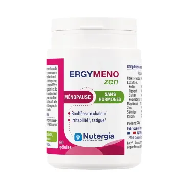 ErgyMeno Zen m&eacute;nopause Nutergia - pot de 60 g&eacute;lules