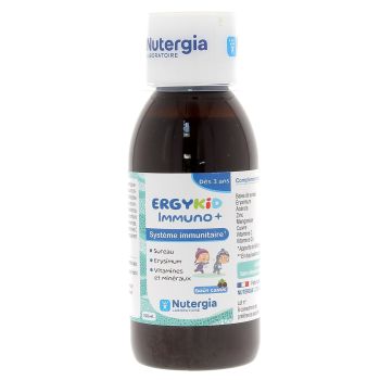 Ergykid Immuno+ syst&egrave;me immunitaire Nutergia - flacon de 150ml
