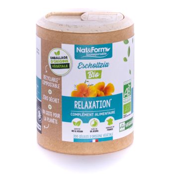 Escholtzia Bio Ecoresponsable Nat&Form - boite de 200 g&eacute;lules