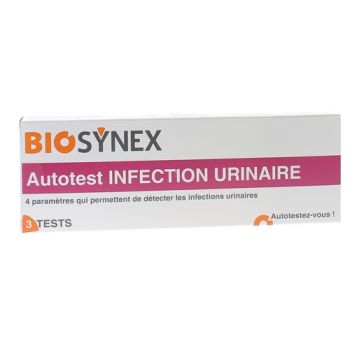 Autotest infections urinaires Biosynex - bo&icirc;te de 3 tests