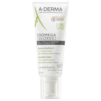 Exomega Allergo Baume &eacute;mollient anti-grattage A-Derma - tube de 200 ml