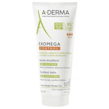 Exomega control baume &eacute;mollient A-Derma - tube de 200 ml