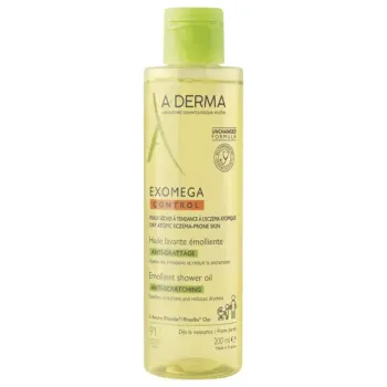 Exomega Control Huile lavante &eacute;molliente anti-grattage A-derma - flacon de 200 ml