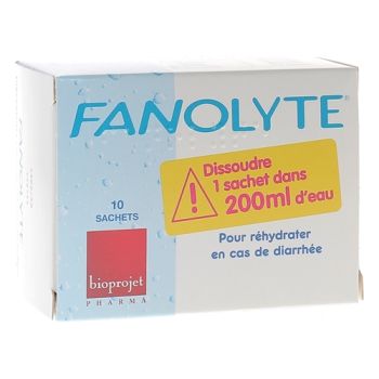 Fanolyte Pr&eacute;paration di&eacute;t&eacute;tique pour r&eacute;hydratation - bo&icirc;te de 10 sachets