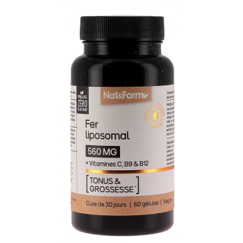 Fer Liposomal Nat&Form - bo&icirc;te de 60 g&eacute;lules