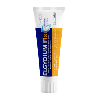 Fix Cr&egrave;me fixative pour proth&egrave;ses dentaires fixation forte Elgydium - tube de 45g
