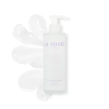 Flacon de shampoing en verre La Ros&eacute;e - flacon-pompe de 200ml