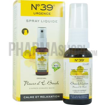Fleurs d'E. Bach calme et relaxation N&deg;39 lemon pharma - spray liquide 20 ml