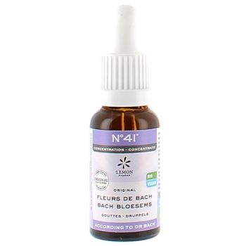 Fleurs de Bach N&deg;41 Concentration bio Lemon Pharma - flacon de 20ml