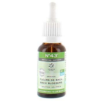 Fleurs de Bach N&deg;43 Motivation bio Lemon Pharma - flacon de 20ml
