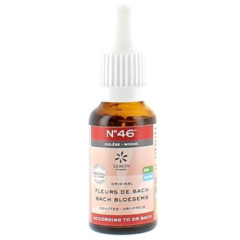 Fleurs de Bach N&deg;46 Col&egrave;re bio Lemon Pharma - flacon de 20ml