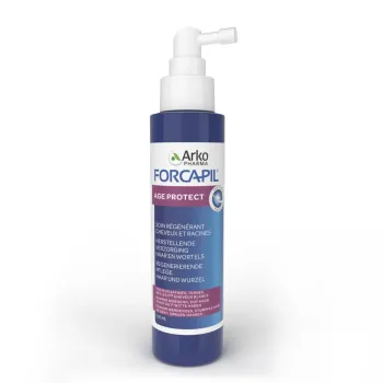 Forcapil Age Protect soin r&eacute;g&eacute;n&eacute;rant cheveux et racines Arkopharma - spray de 125ml