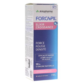 Forcapil &eacute;lixir croissance Arkopharma - flacon compte-goutte de 50 ml