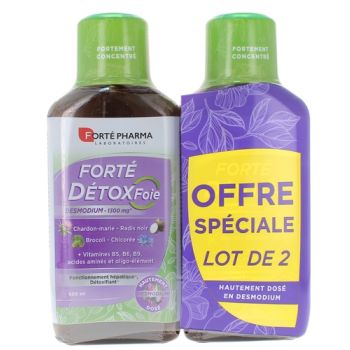 Fort&eacute; DetoxFoie Desmodium Fort&eacute; Pharma - lot de 2 flacons de 500ml