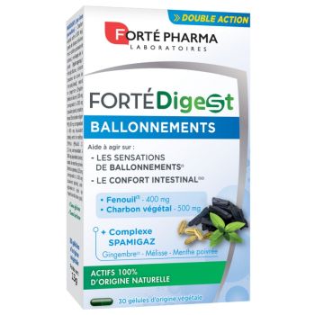 Fort&eacute; Digest ballonnements Fort&eacute; Pharma - bo&icirc;te de 30 g&eacute;lules