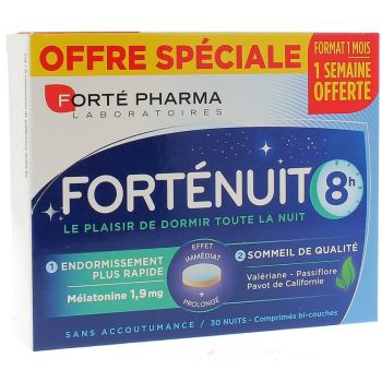 Forte Nuit 8h Fort&eacute; Pharma - bo&icirc;te de 30 comprim&eacute;s