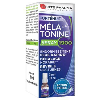 Fort&eacute;nuit m&eacute;latonine 1900 Forte Pharma - spray de 20 ml
