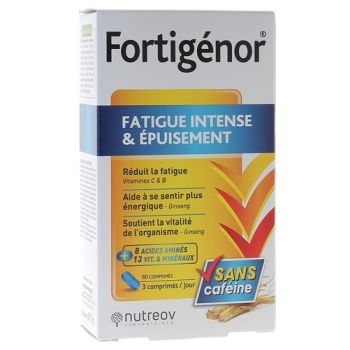 Fortig&eacute;nor fatigue intense et &eacute;puisement Nutreov - bo&icirc;te de 60 comprim&eacute;s